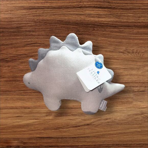 Shiloh Stegosaurus Knitted Soft Baby Toy Rattle Gift Living Textile - Picture 6 of 8